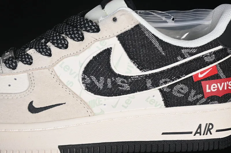 All categories Nk Air Force 1 Air Force series Nk Air Force 1 Low Air Force low-top Nike Air Force 1'07 Low Levi's joint beige black woven label Air Force 1 low-top casual sneakers MZ9588-800